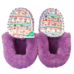 Light Purple Doll Sheepskin Moccasin Slippers top