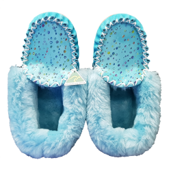 MY Bubbles Sheepskin Moccasin Slippers top