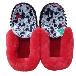 Mouse Sheepskin Moccasin Slippers top