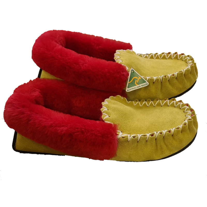 The Ronnie Sheepskin Moccasin Slippers side